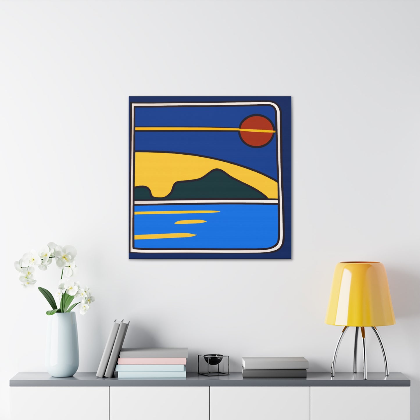 Natures Mirror - Midcentury Canvas