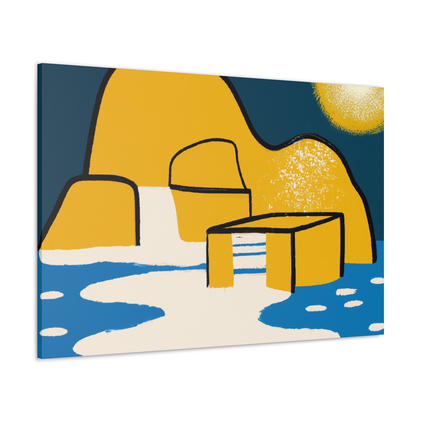 Zen Garden - Midcentury - Canvas