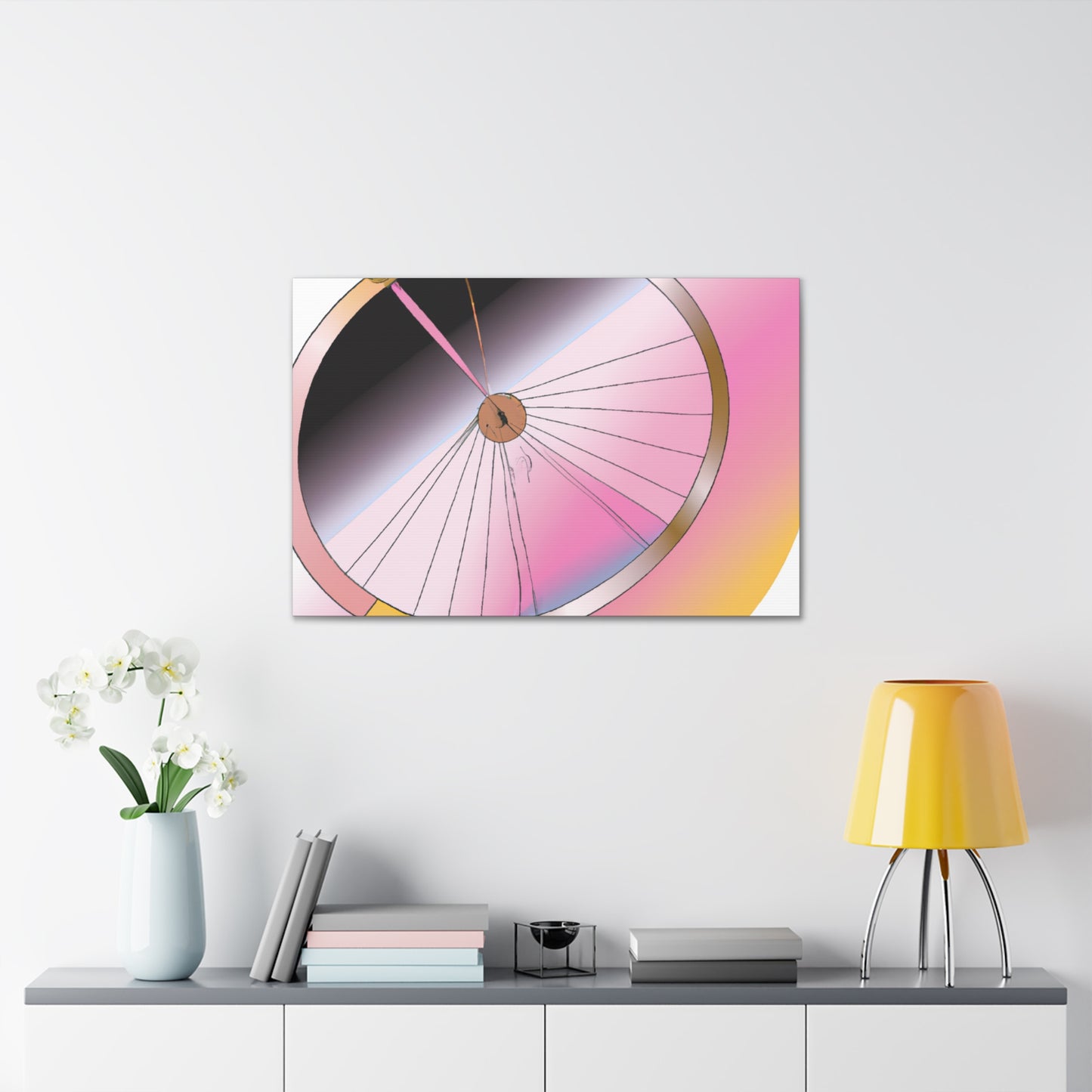 "Wheel Moderne" - Art Deco Canvas