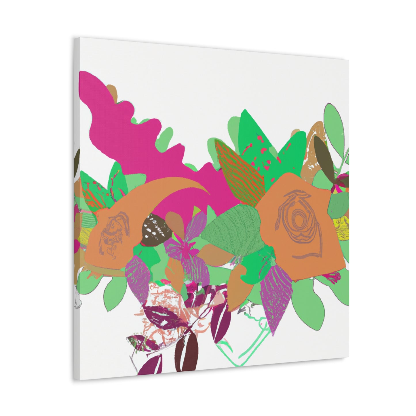 Blissful Joy - Floral - Canvas