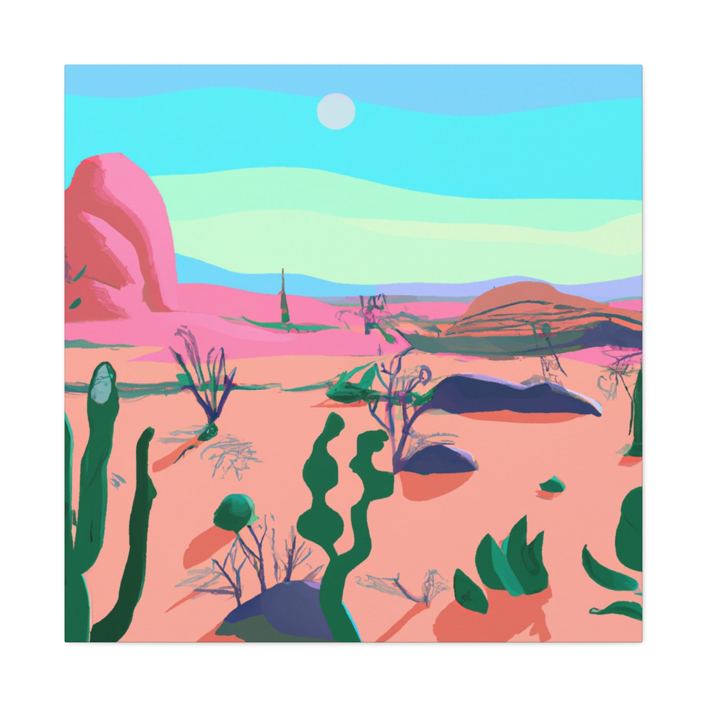 Cactustone Landscape - Canvas