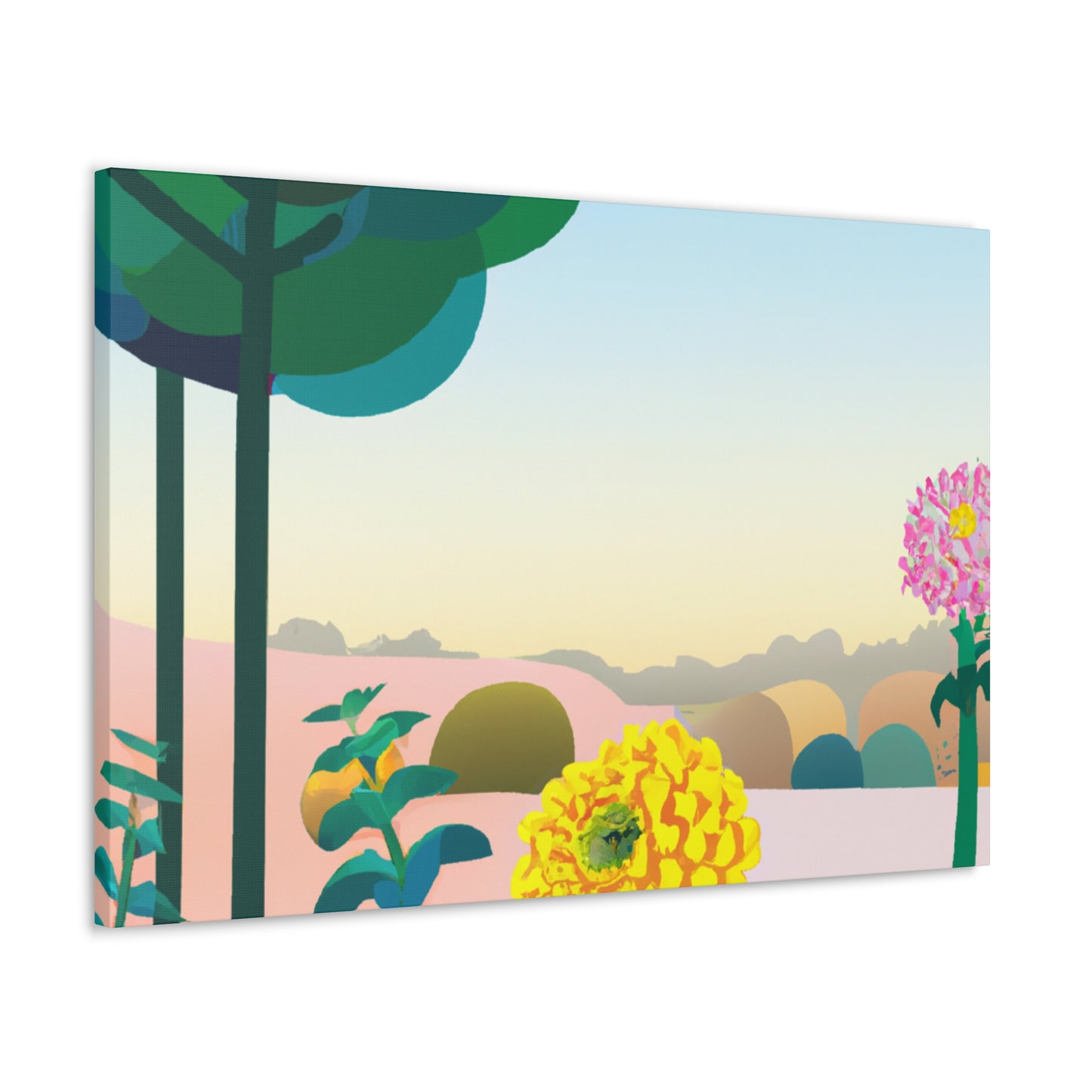 Enchanted Flora-Landscape. - Canvas