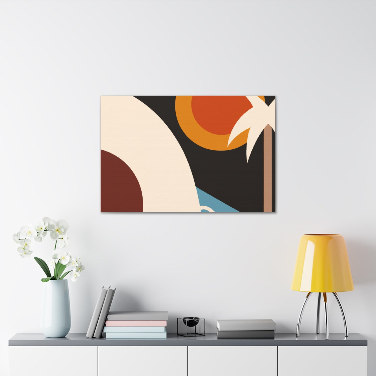 Night Glow - Midcentury Canvas