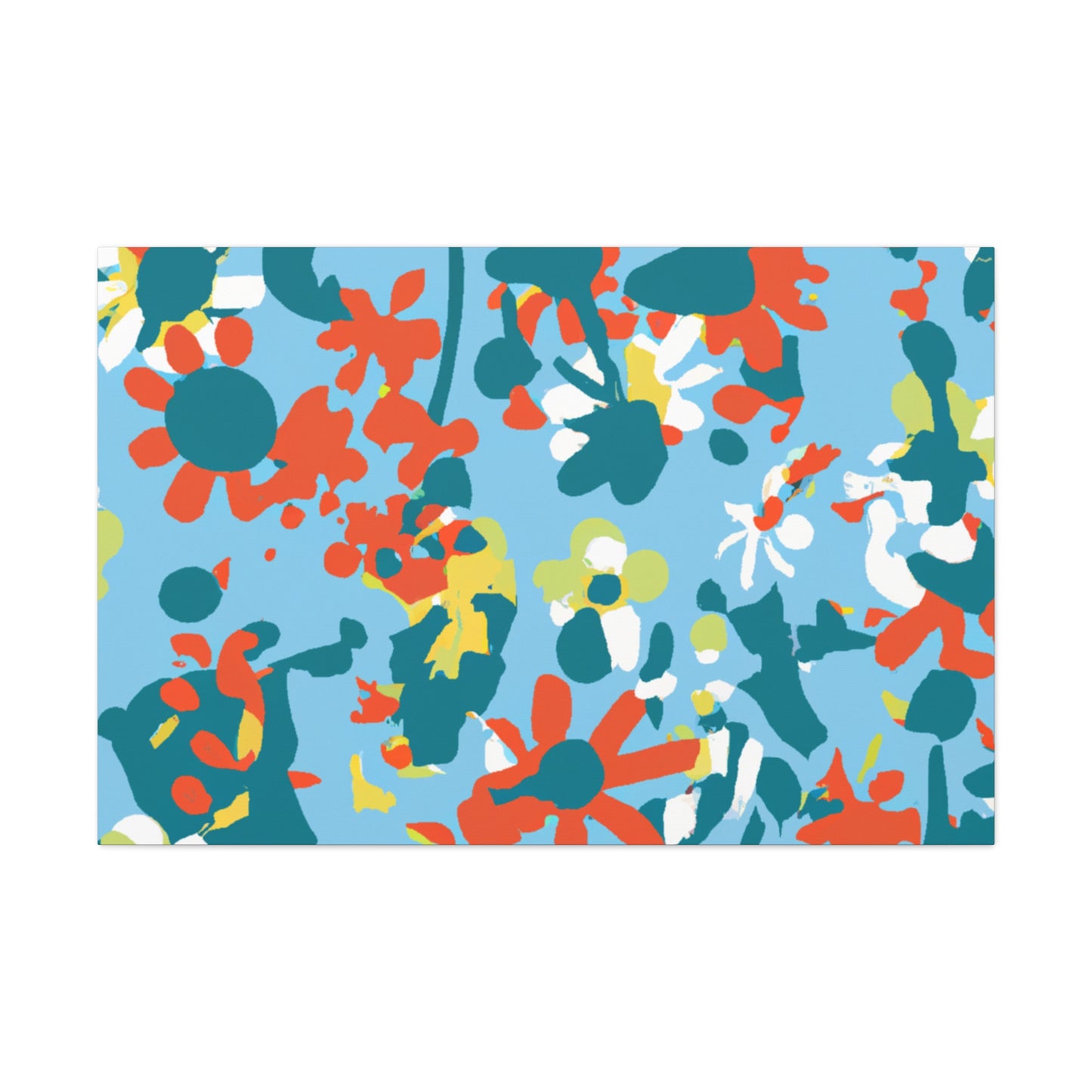 "Petal Putter: The Flowerbed Challenge" - Floral Canvas