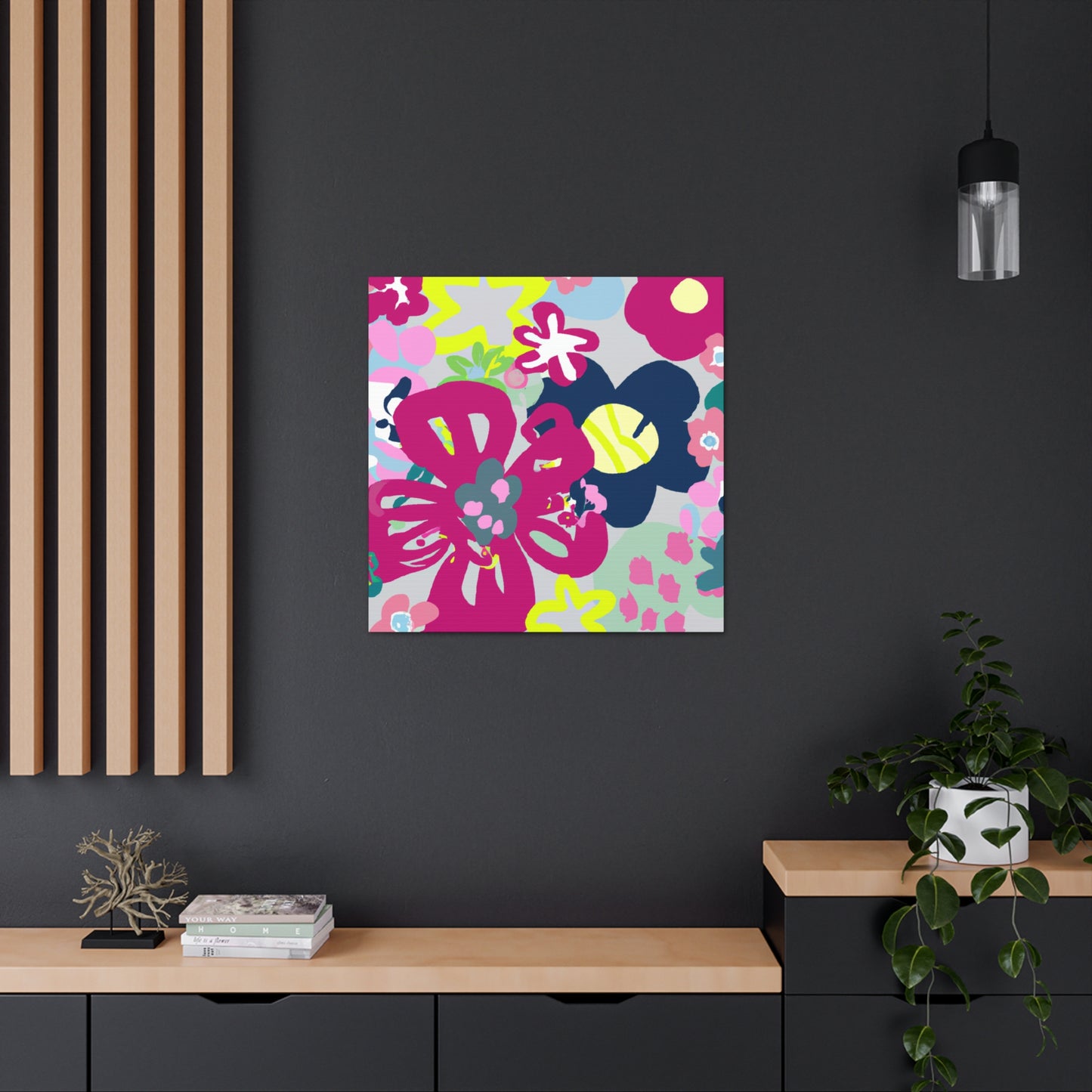 "Petals of Passage" - Floral Canvas
