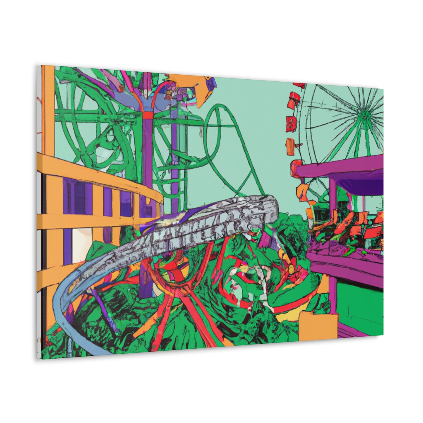 Sunshine Haven - Landscape - Amusement - Canvas