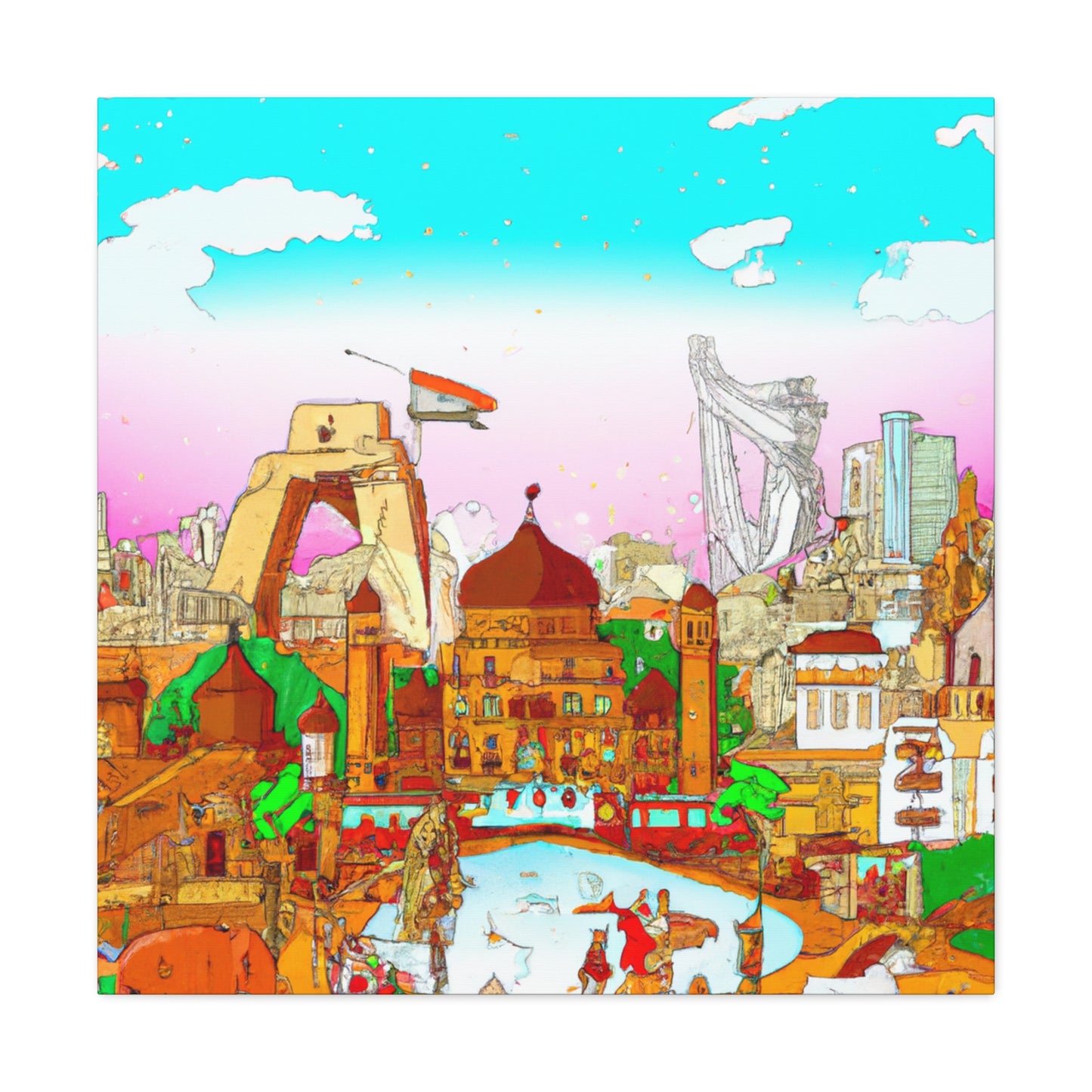 Kashmiri Splendour - Destination India - Canvas