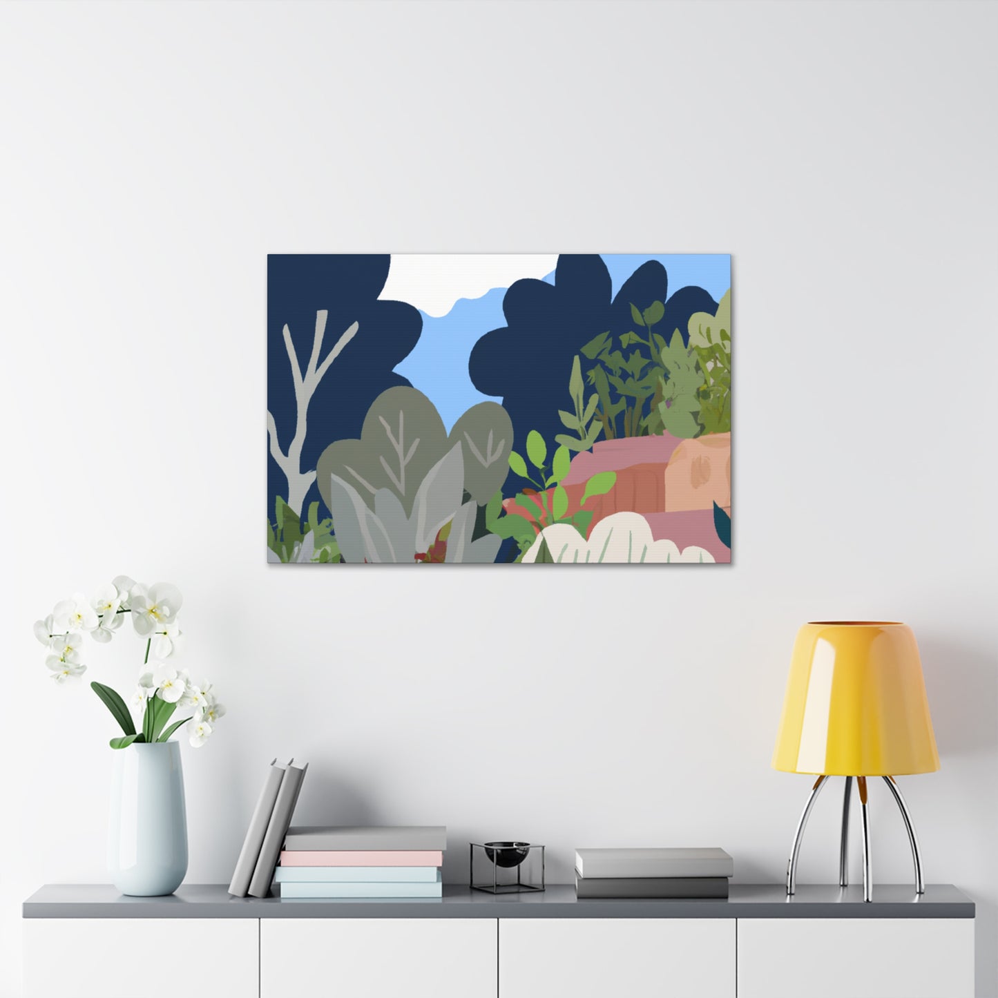 Blooming Hillside- Landscape - Canvas