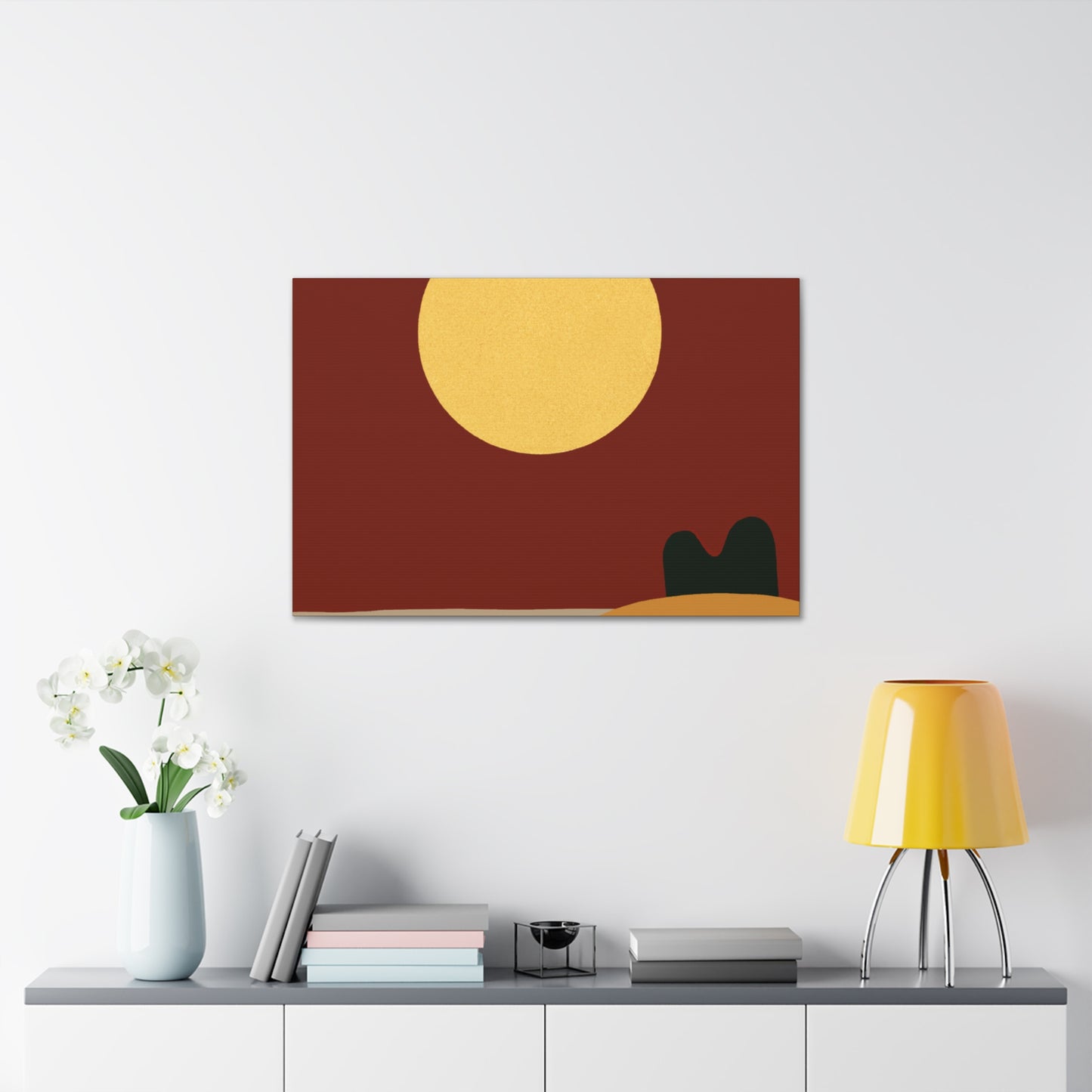 Peeking Ears - Midcentury Canvas