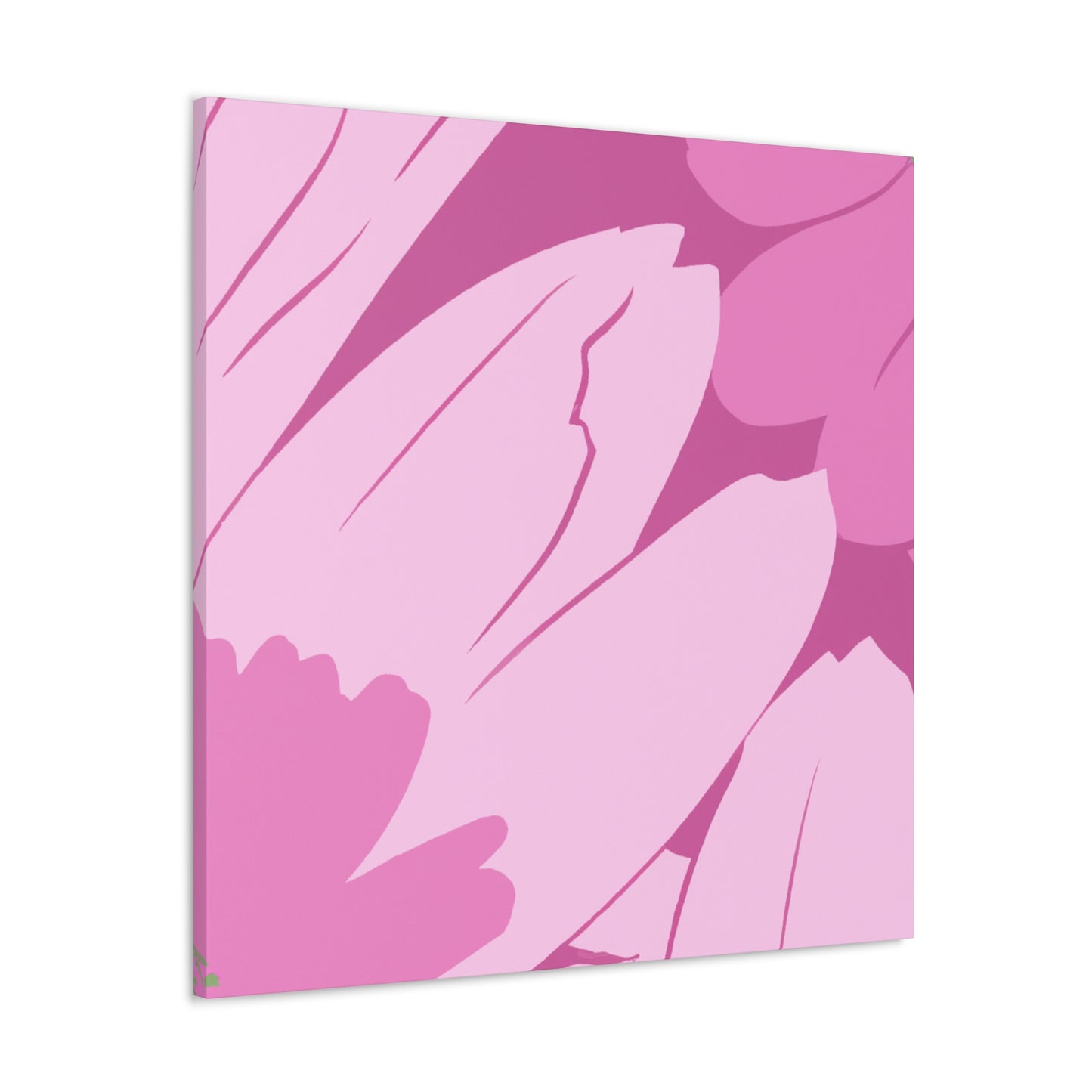 Pink Roselle - Floral - Canvas