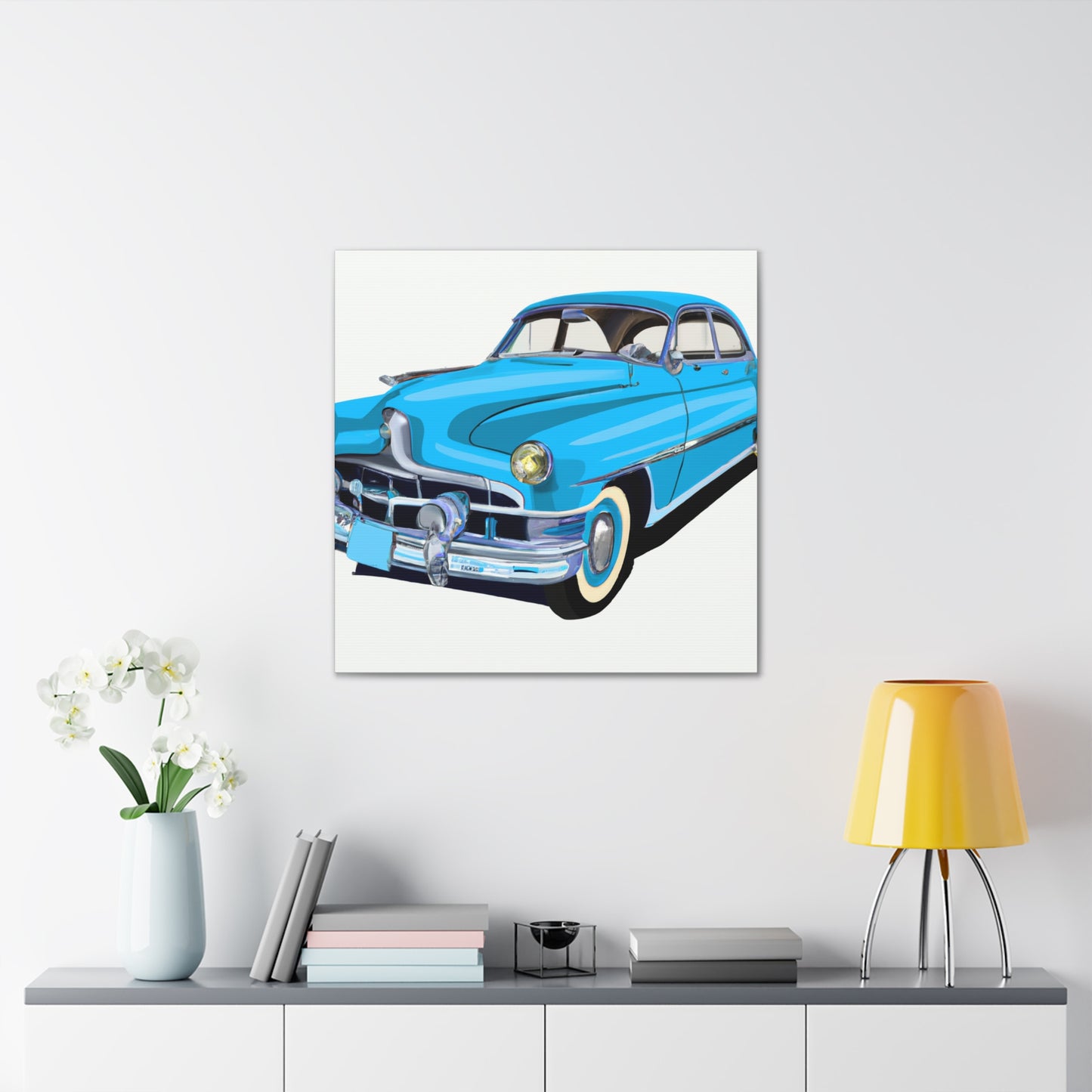 Vintage Valiant - Automobile. - Canvas