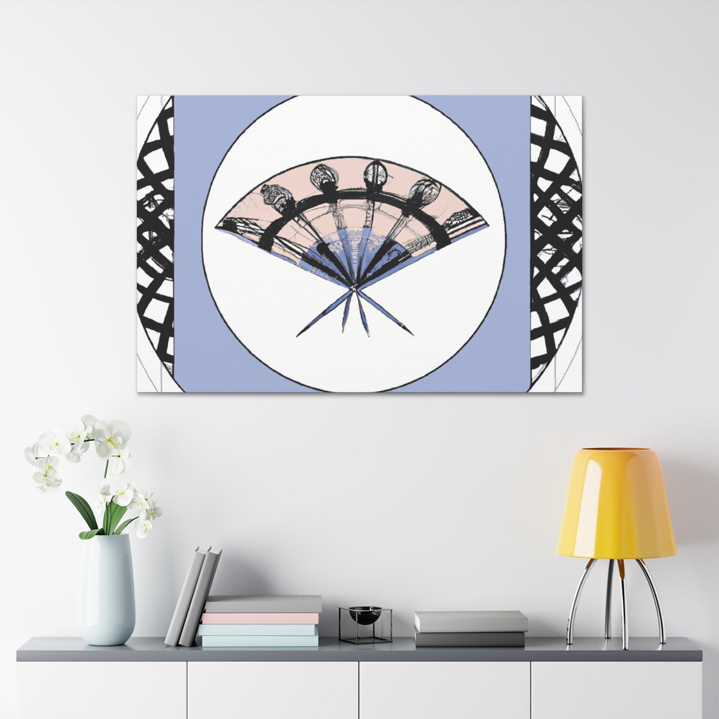 "Celestial Art Deco" - Art Deco Canvas