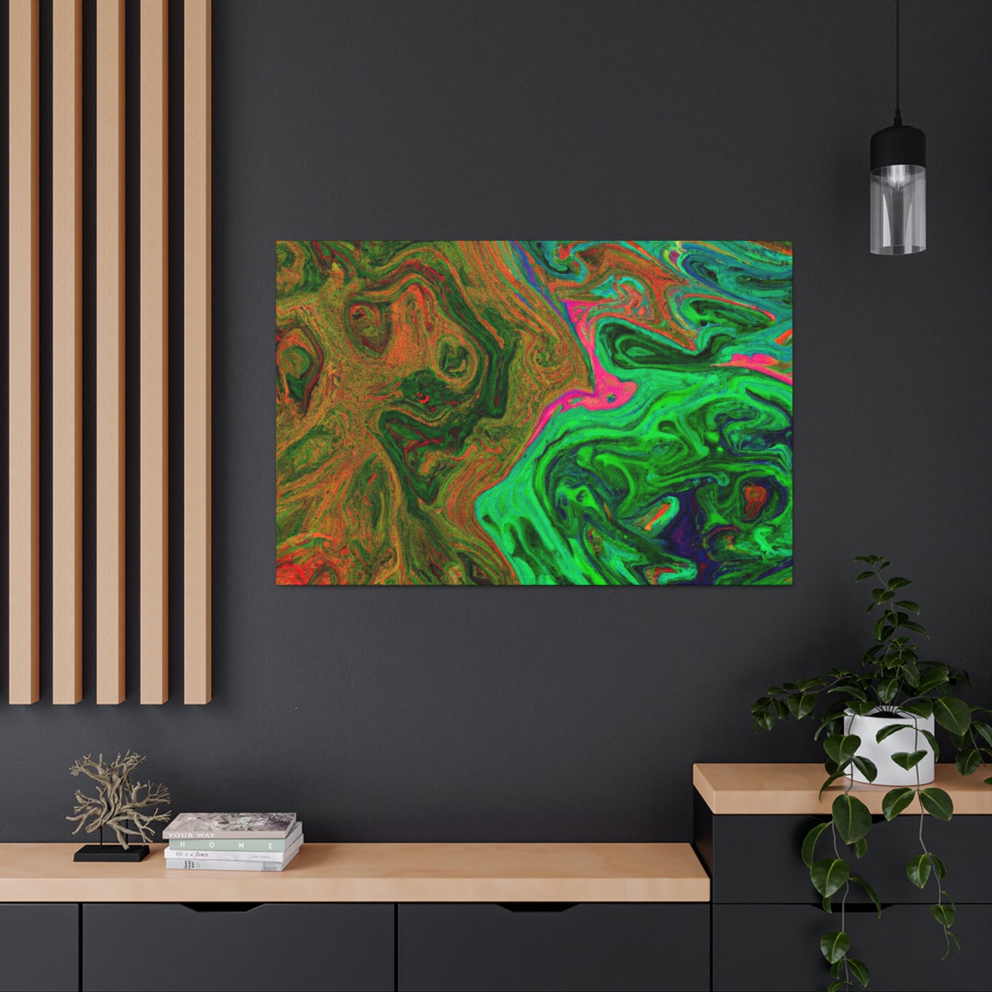 Green Mean - Canvas - Abstract