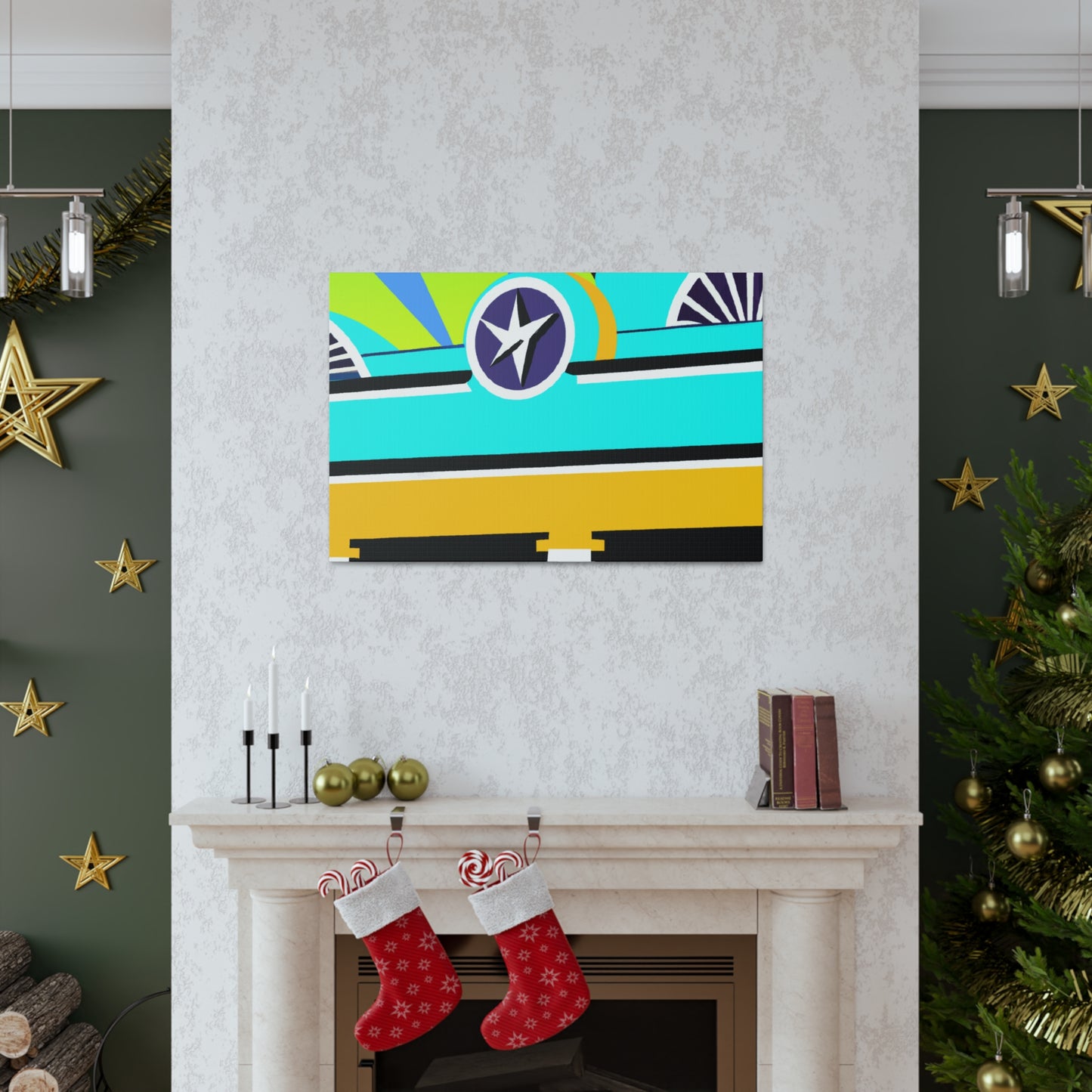 "The 'Rocket Ride' Drive-In Movie Experience" - Canvas - Pop Art
