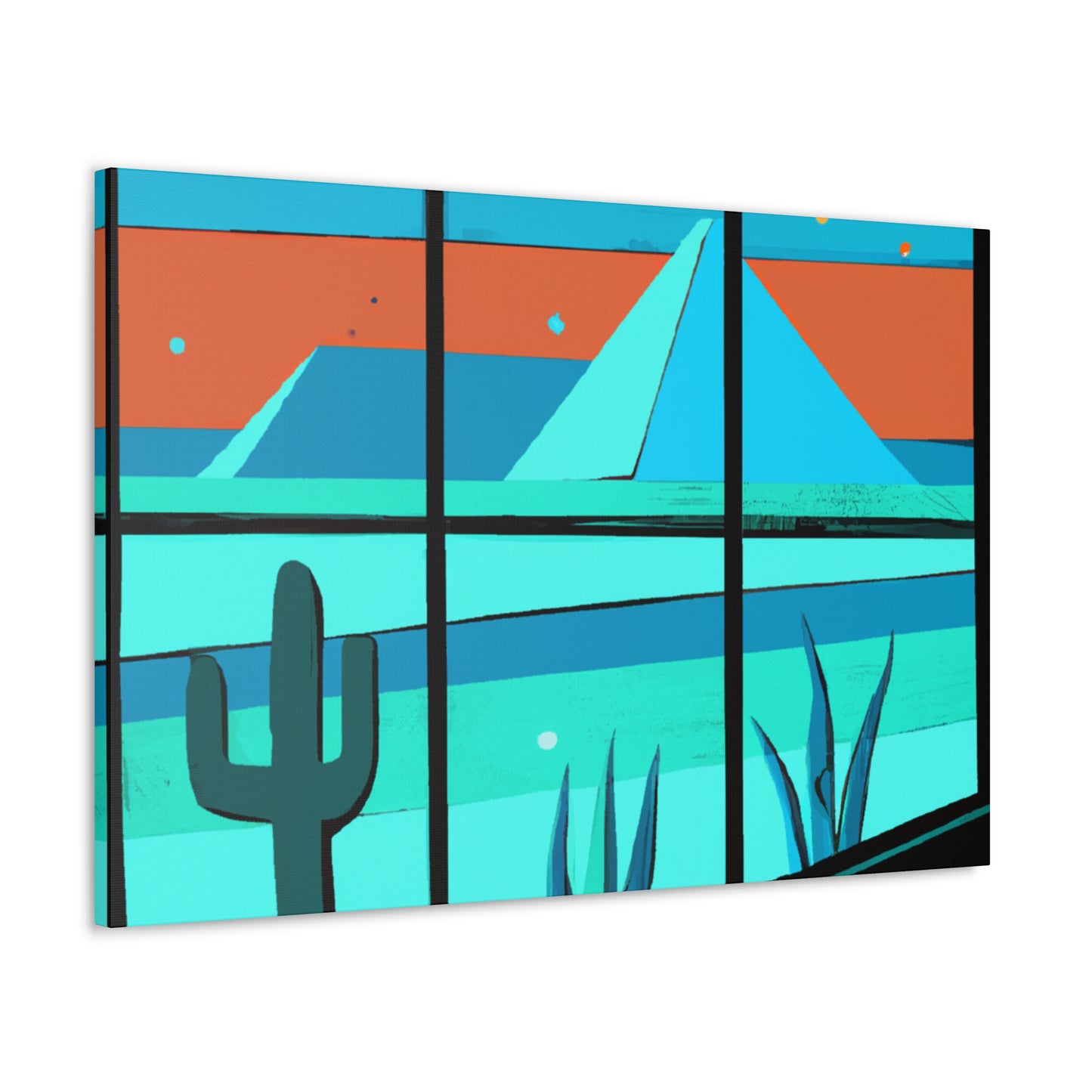 "Abstract Balance - Midcentury" - Canvas