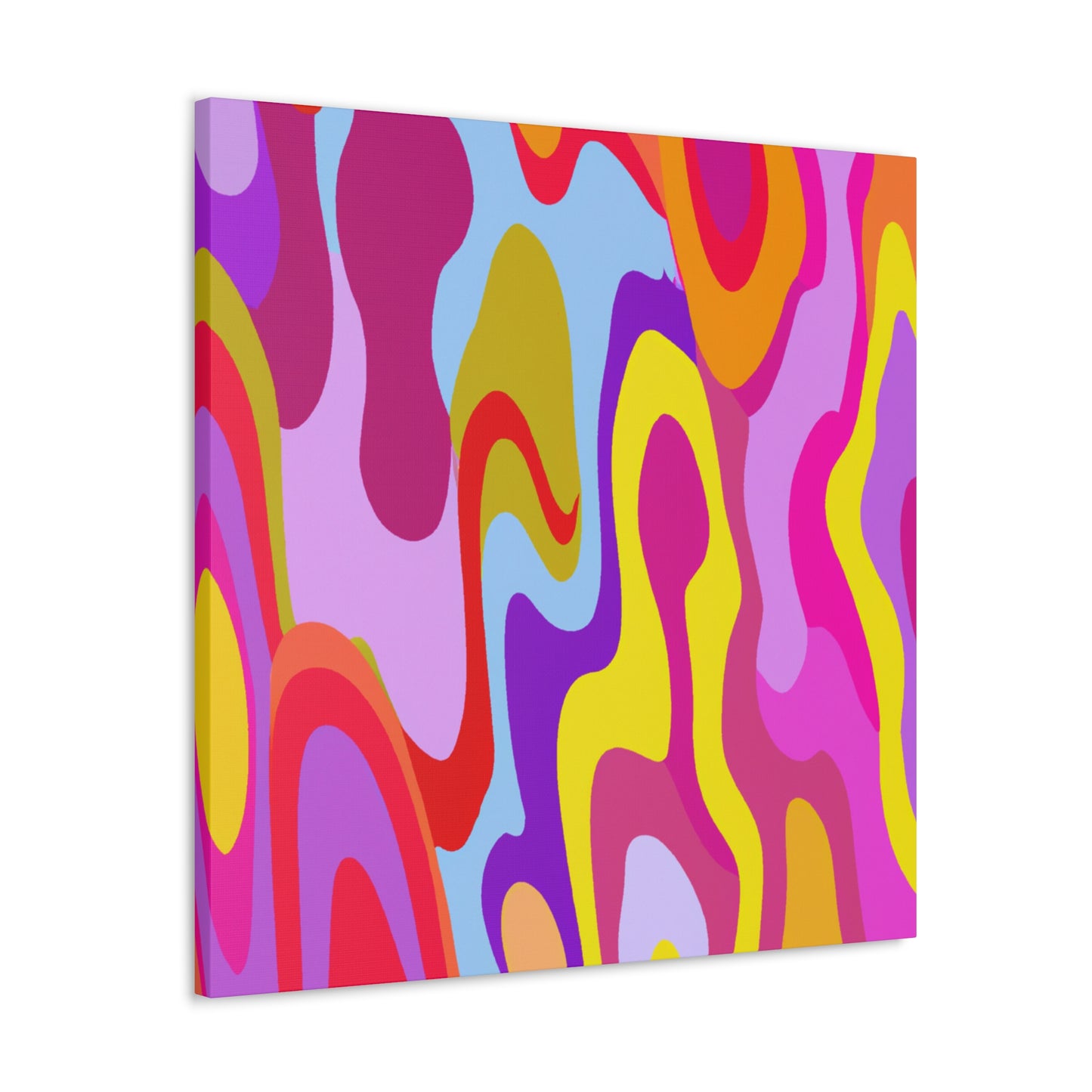 Aqua-Amber - Abstract - Canvas