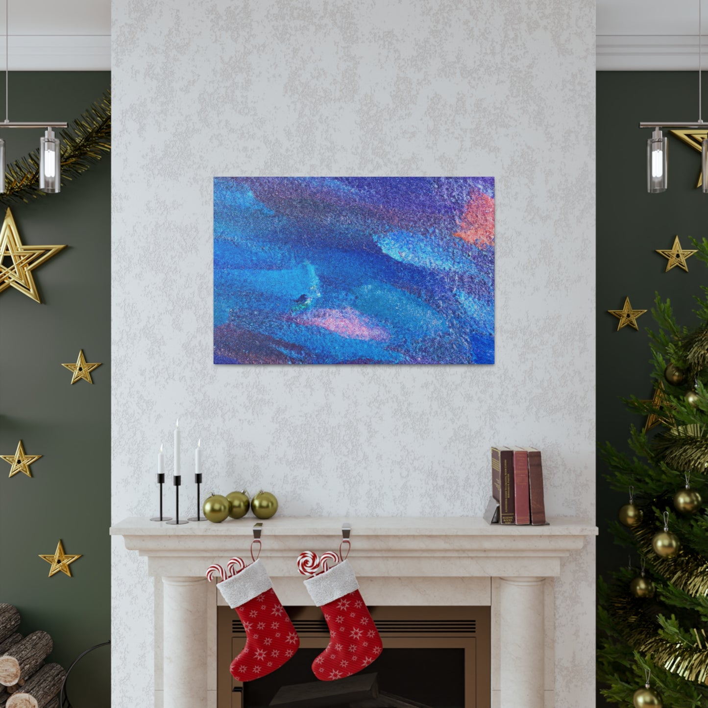 Windy Winter - Abstract Canvas
