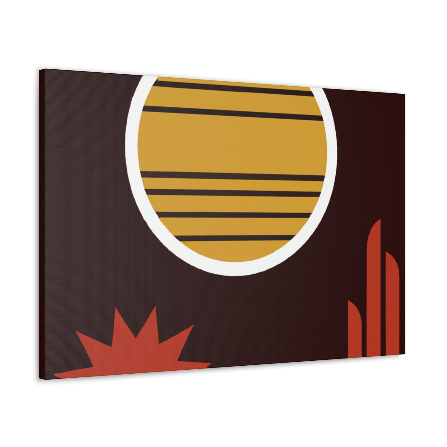 Gliding Shapes- Midcentury - Canvas