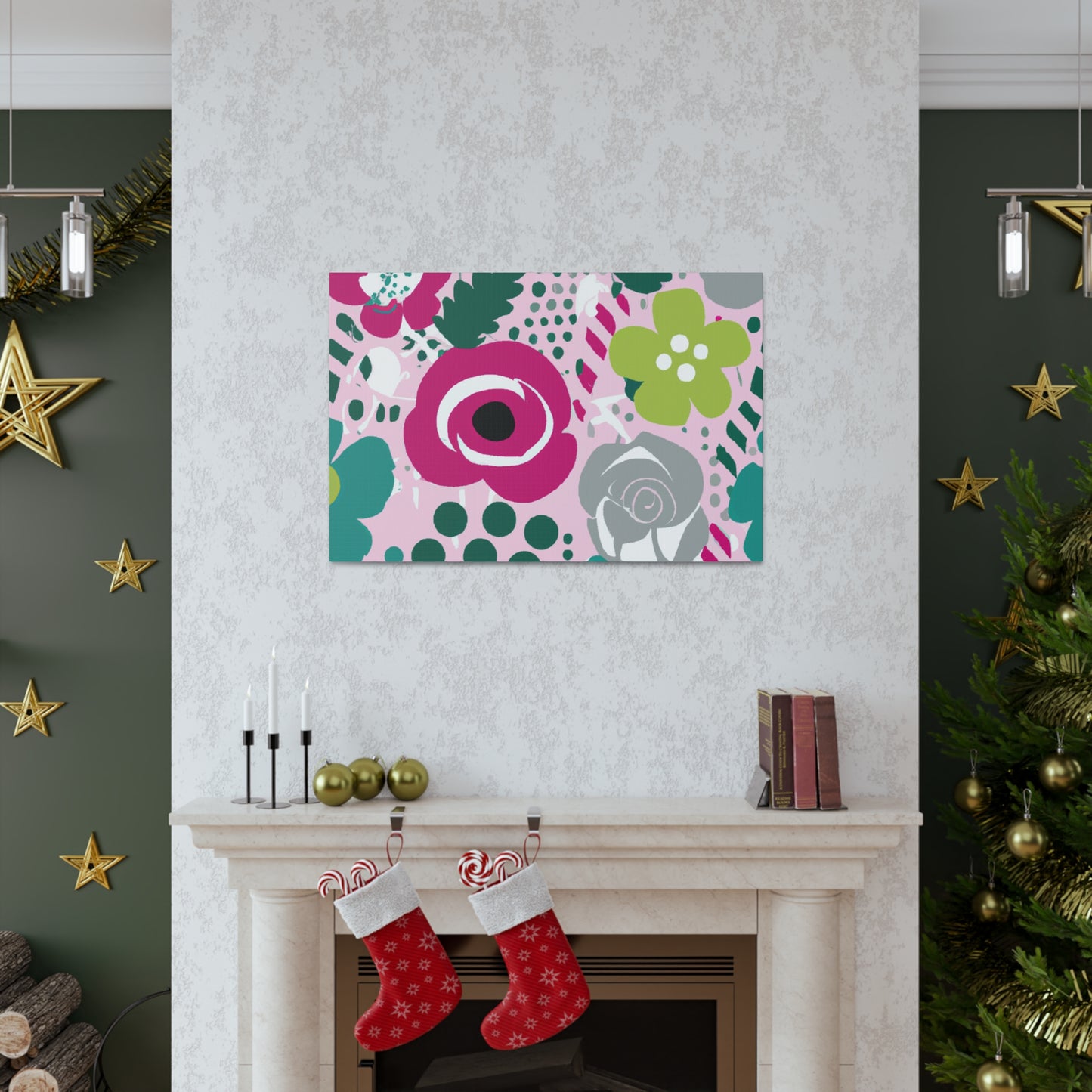 "Floral Fervor" - Floral Canvas