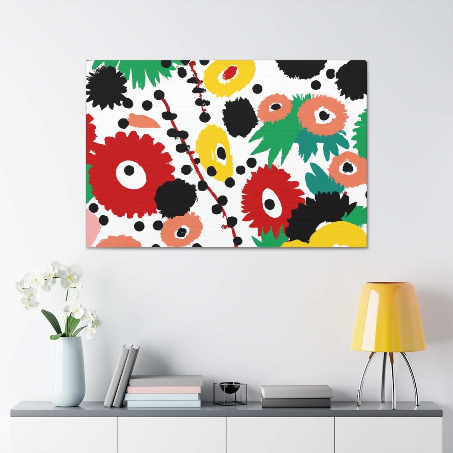 Petal Pattern Poetry - Floral Canvas