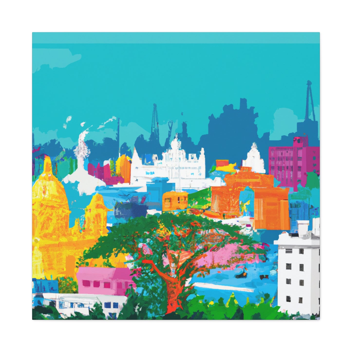 Ajanta Hills - Destination India - Canvas