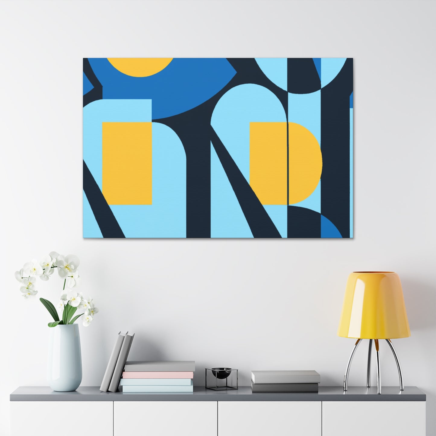 Abstract Pause - Midcentury - Canvas
