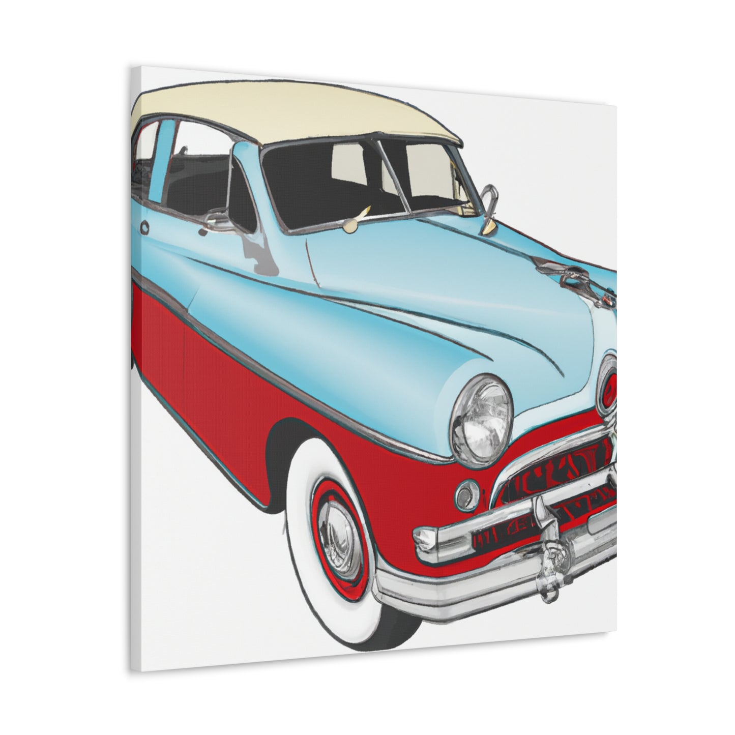 Ford Model T - Automobile - Canvas