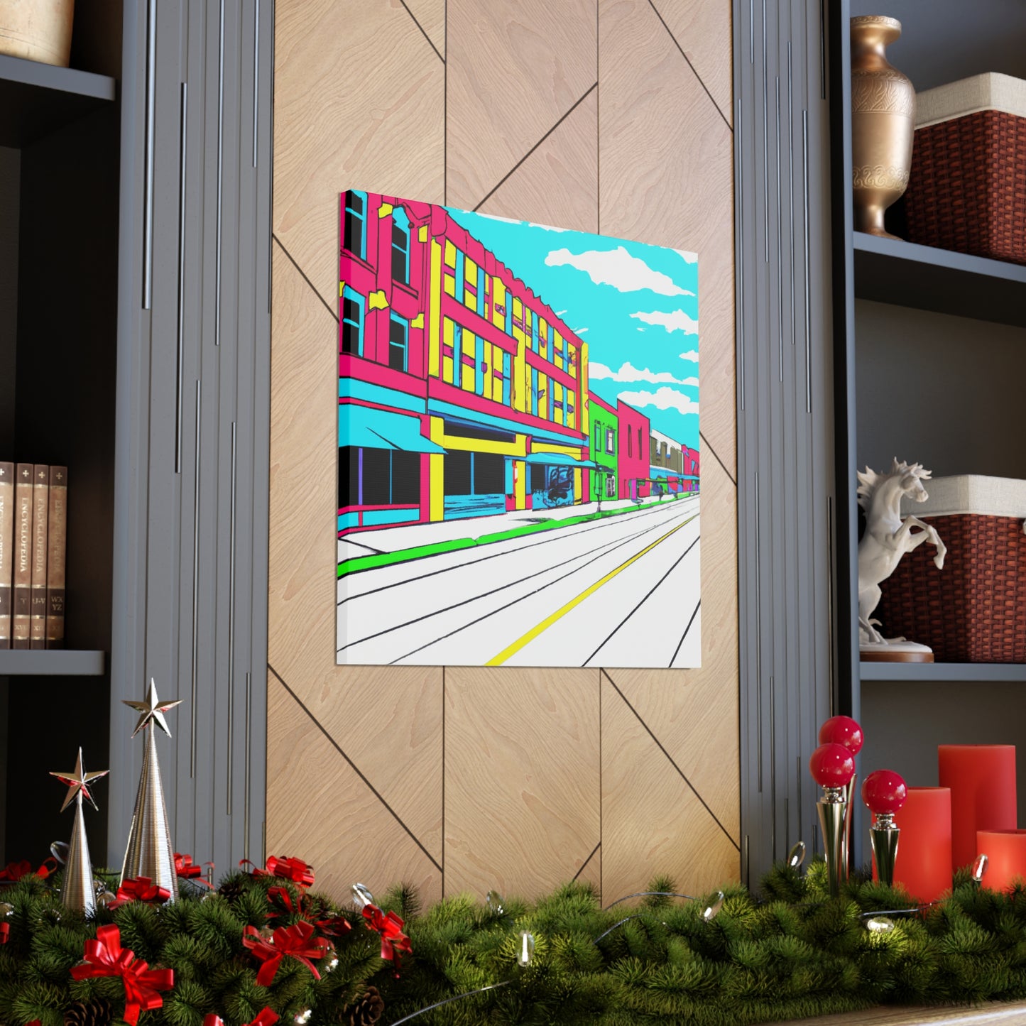 Main Avenue - Architectural Canvas Pop Art