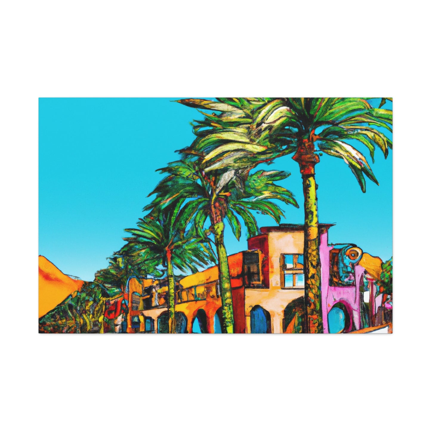 Desert Fontanas - Architectural - Canvas
