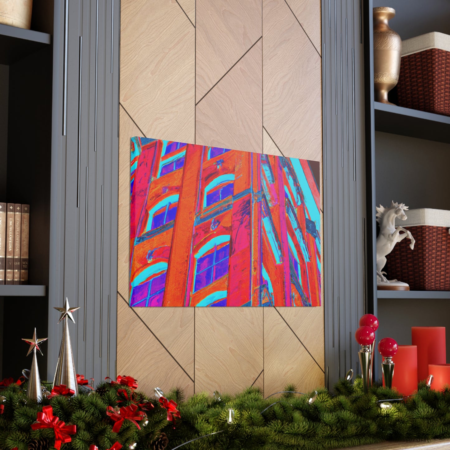Art Modulo: a modernist building style which combines elements of classic Art Deco streamlined and symmetrical designs with modular, geometric components. - Canvas
