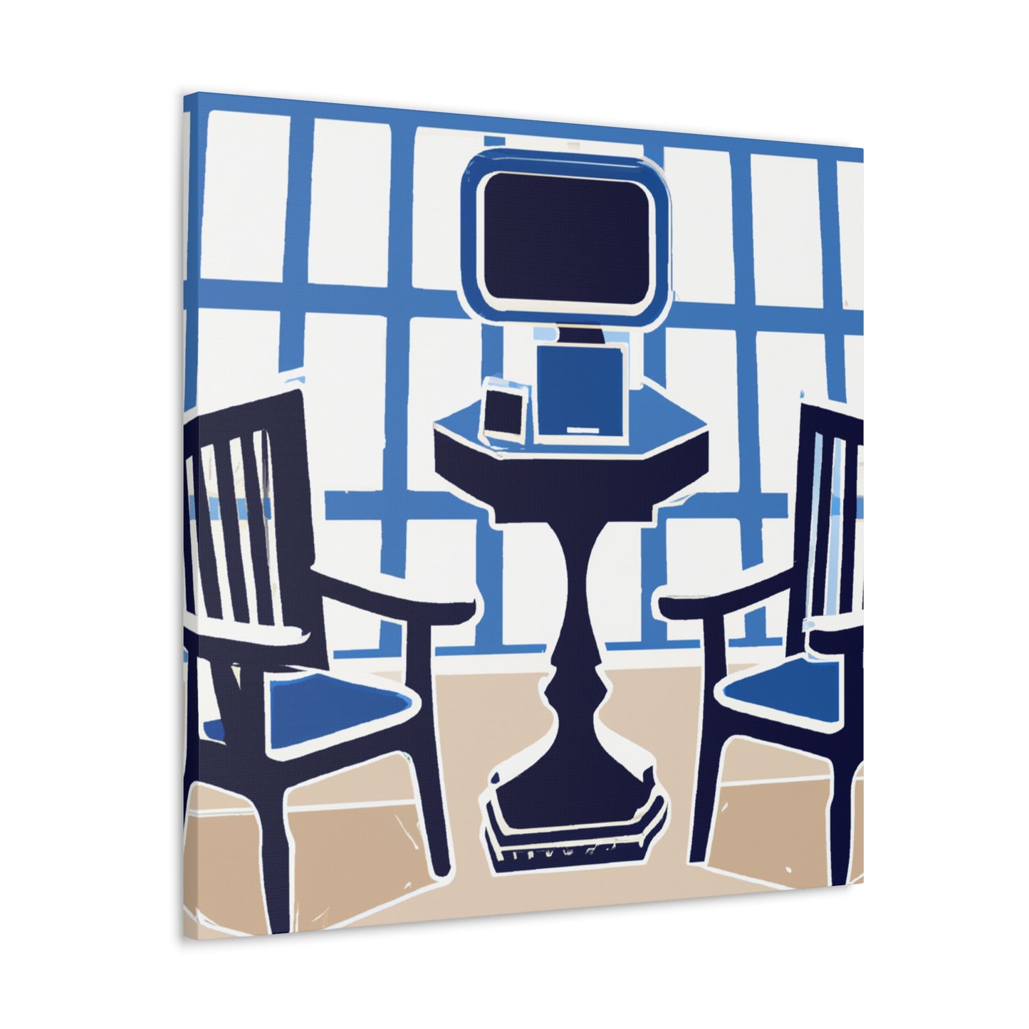 Waiting Room Lounge - Midcentury - Canvas