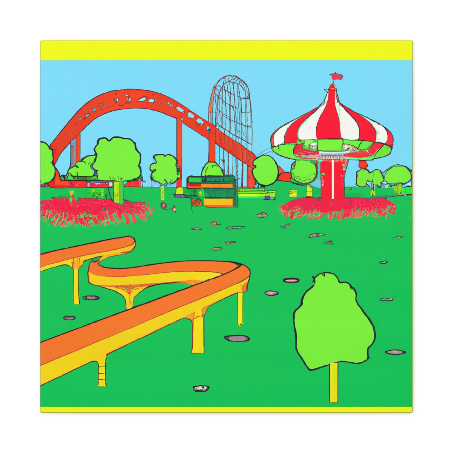 Enchanted Flora- Landscape - Canvas