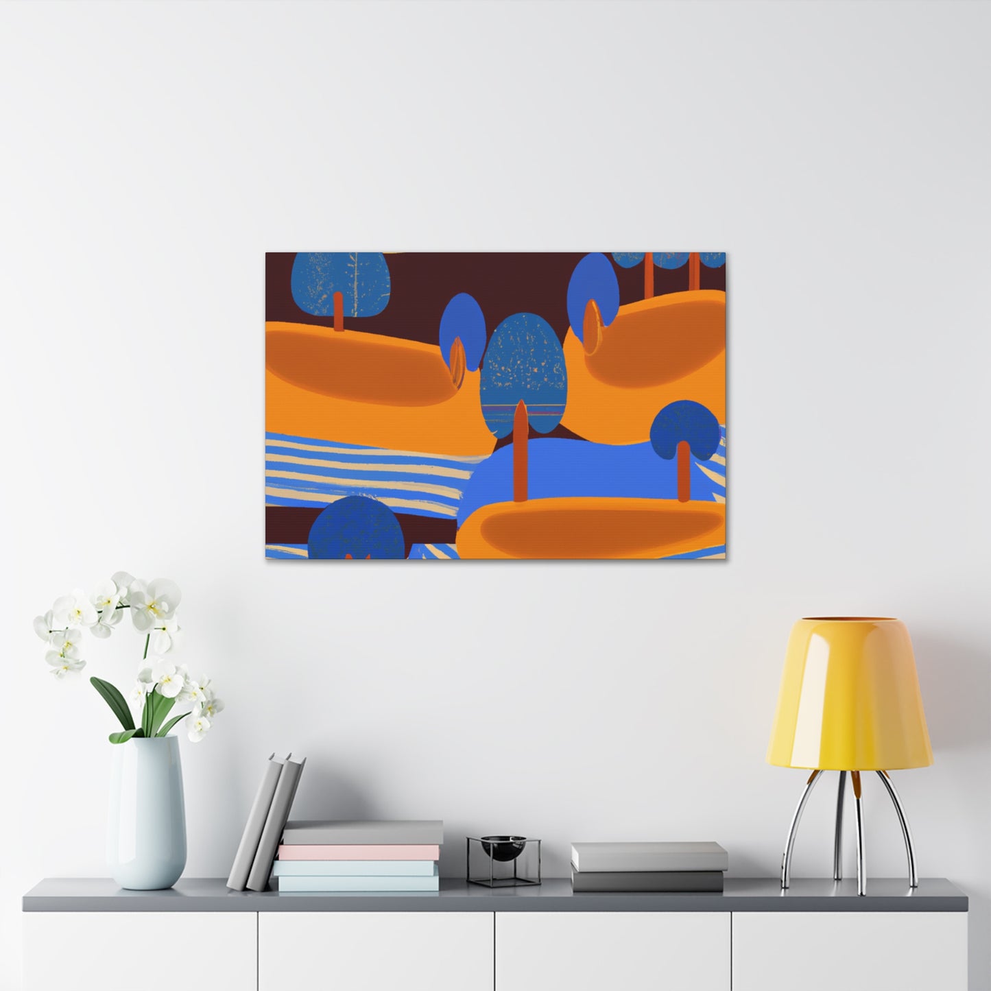 ZigZag Rainbow- Midcentury - Canvas