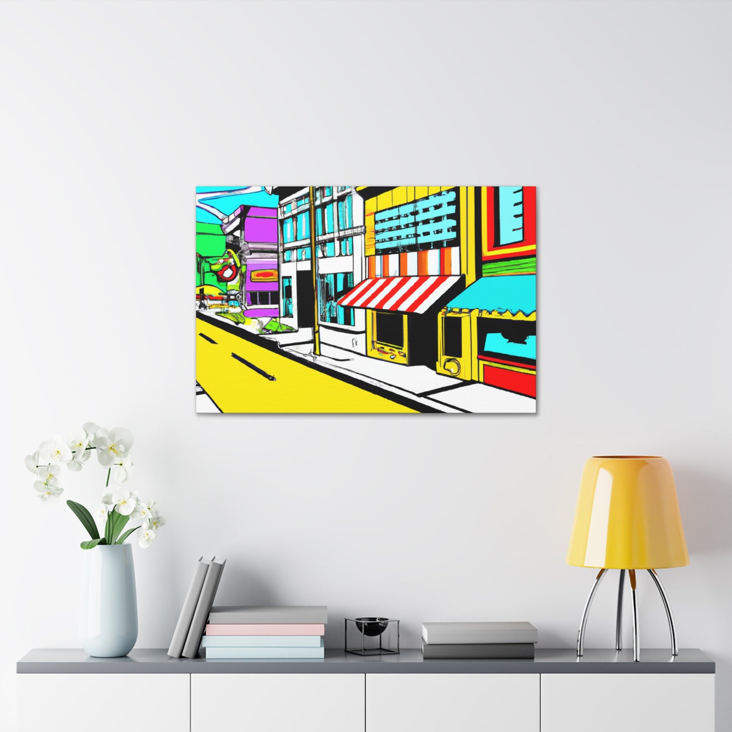 Sunnydale Row. - Architectural Canvas Pop Art