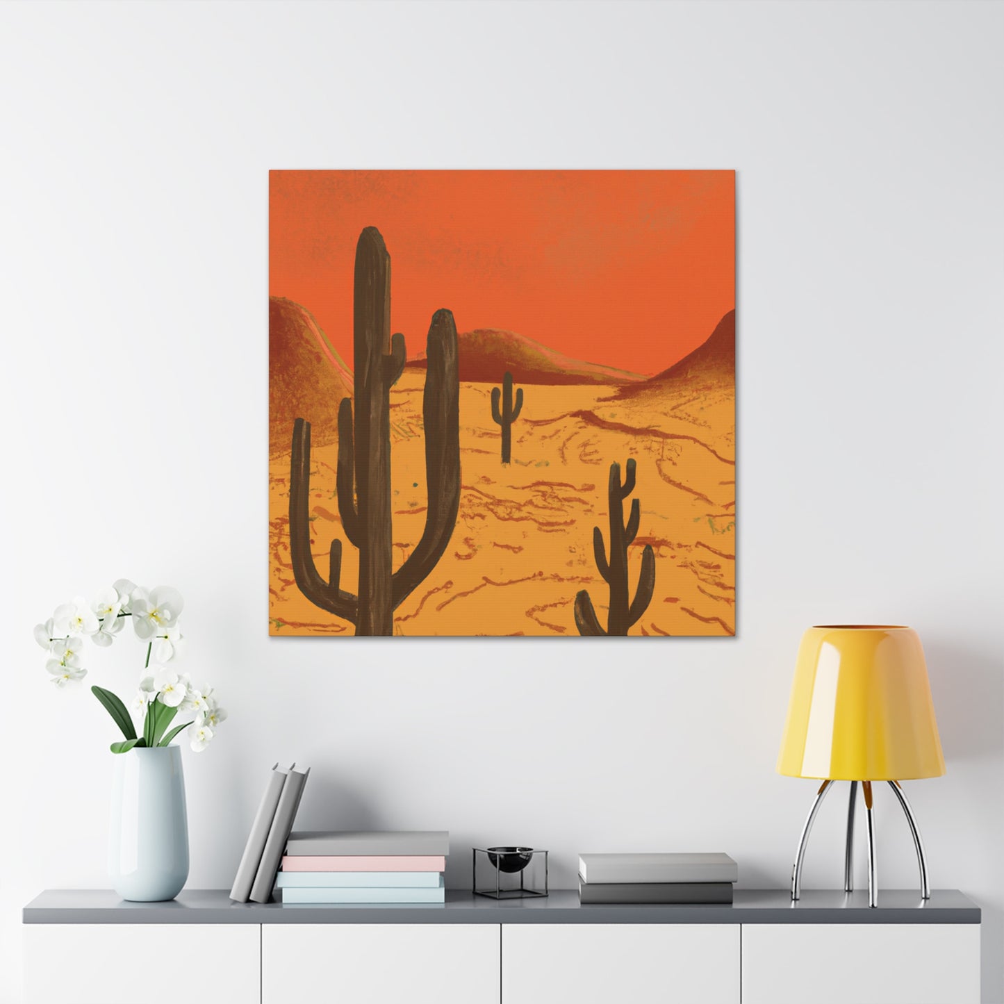 Mustique - Vintage Contemporary - Desert - Canvas