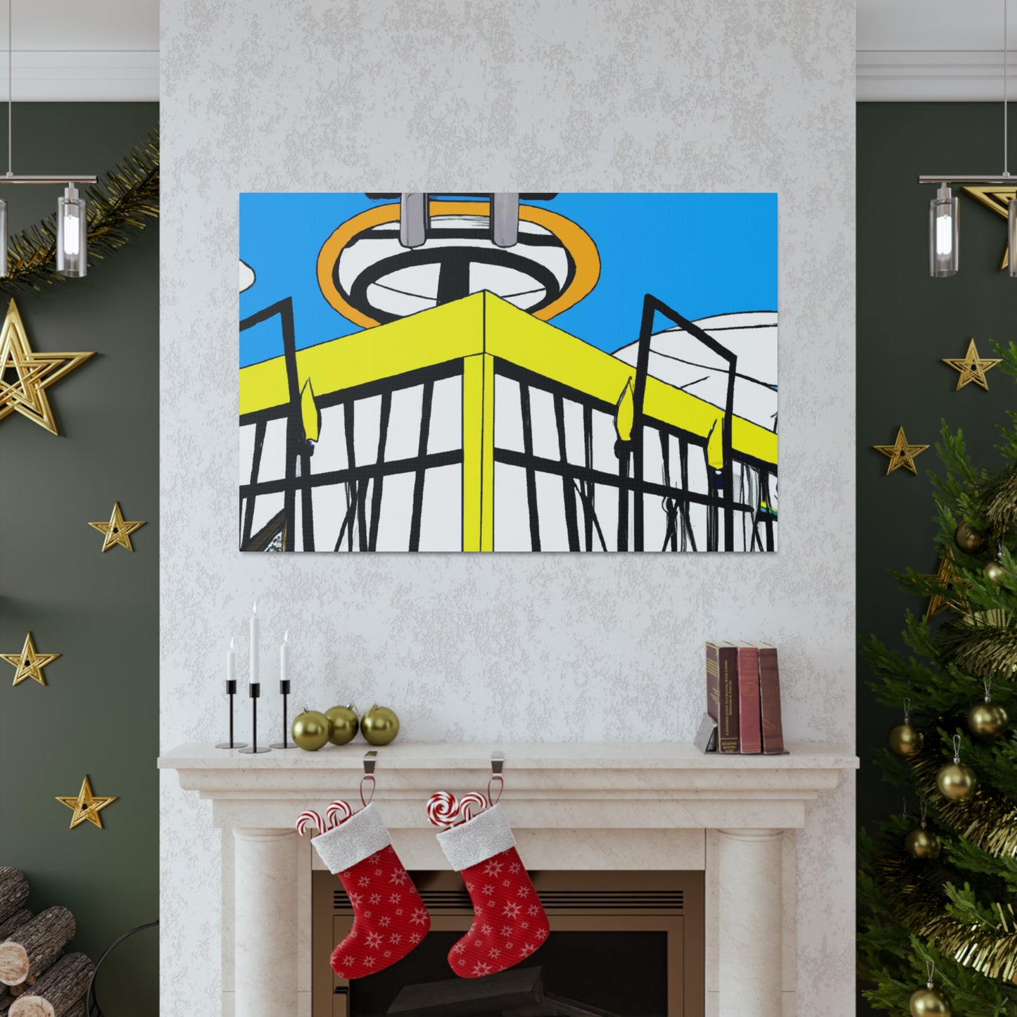 Tail-Spin Twist-n-Shout Dance Hall. - Canvas - Pop Art