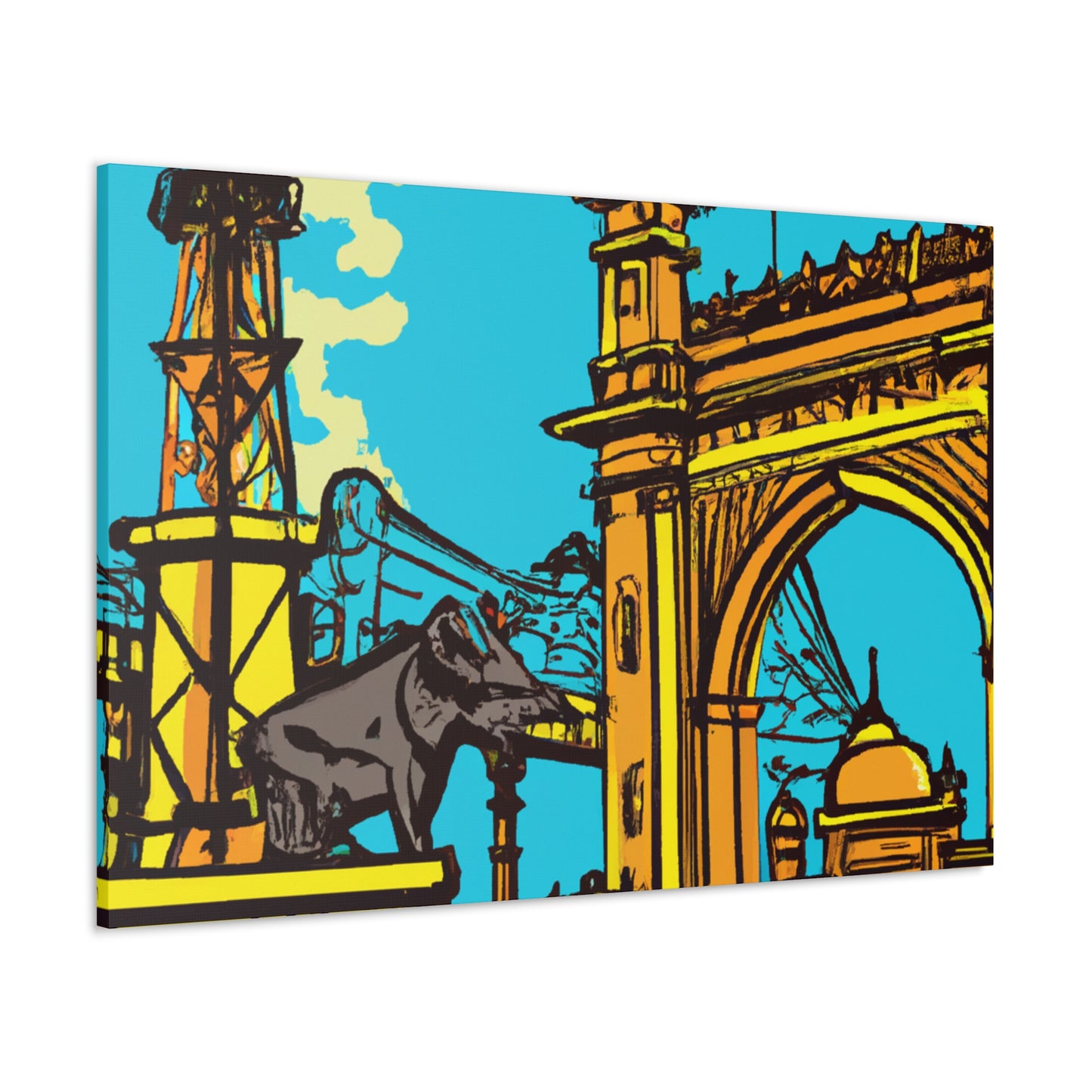 Saffron Seaside - Destination India - Canvas
