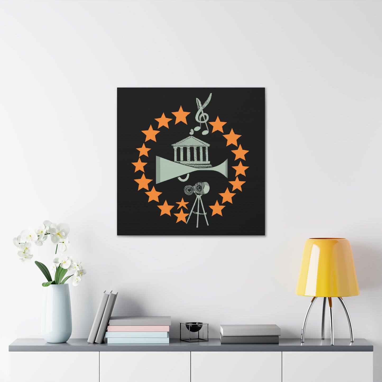 The Groovy Tunesters - Retro Music and Film Canvas