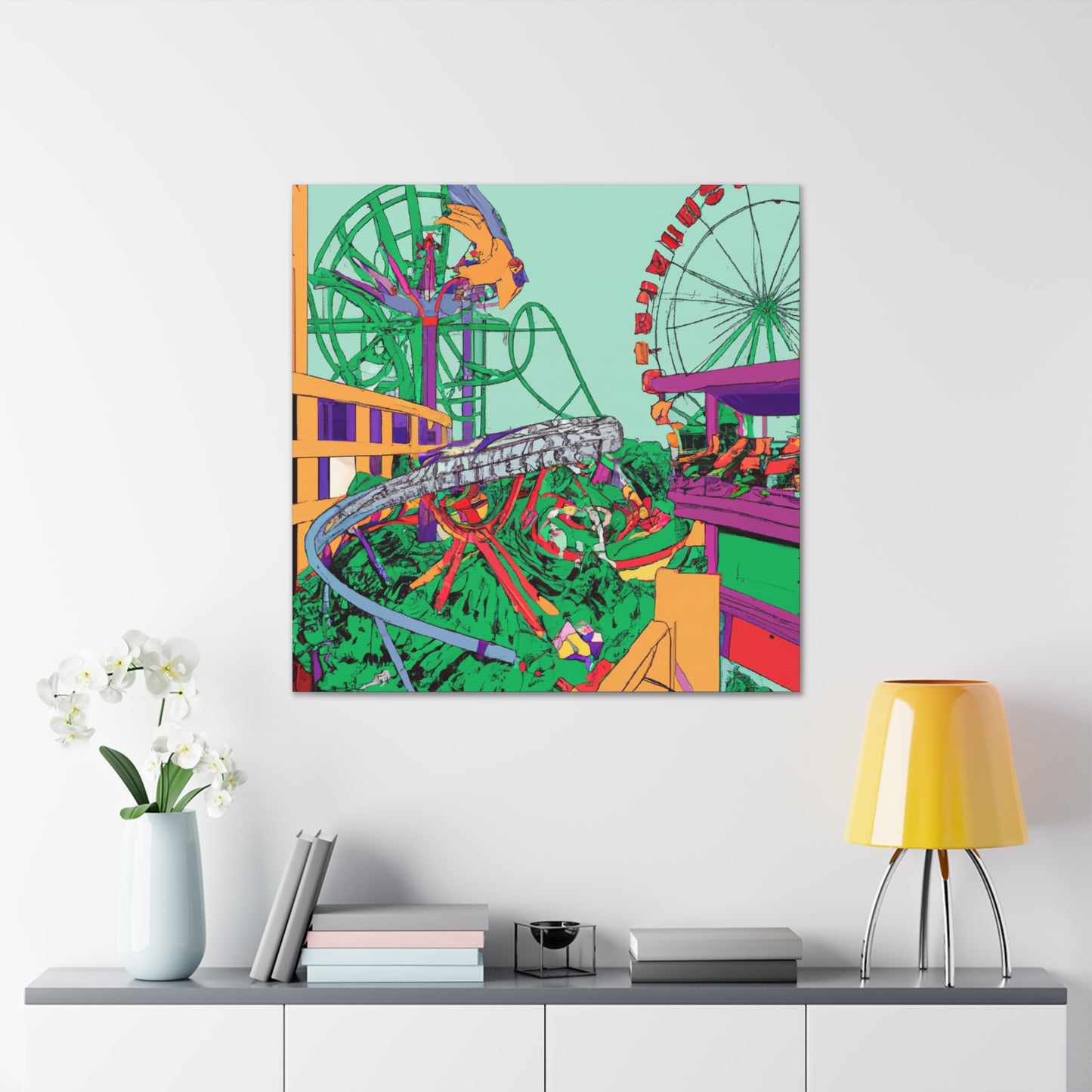Sunshine Haven - Landscape - Amusement - Canvas