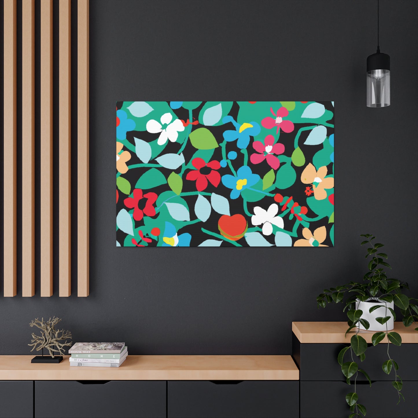 Blooming Happiness - Floral Canvas