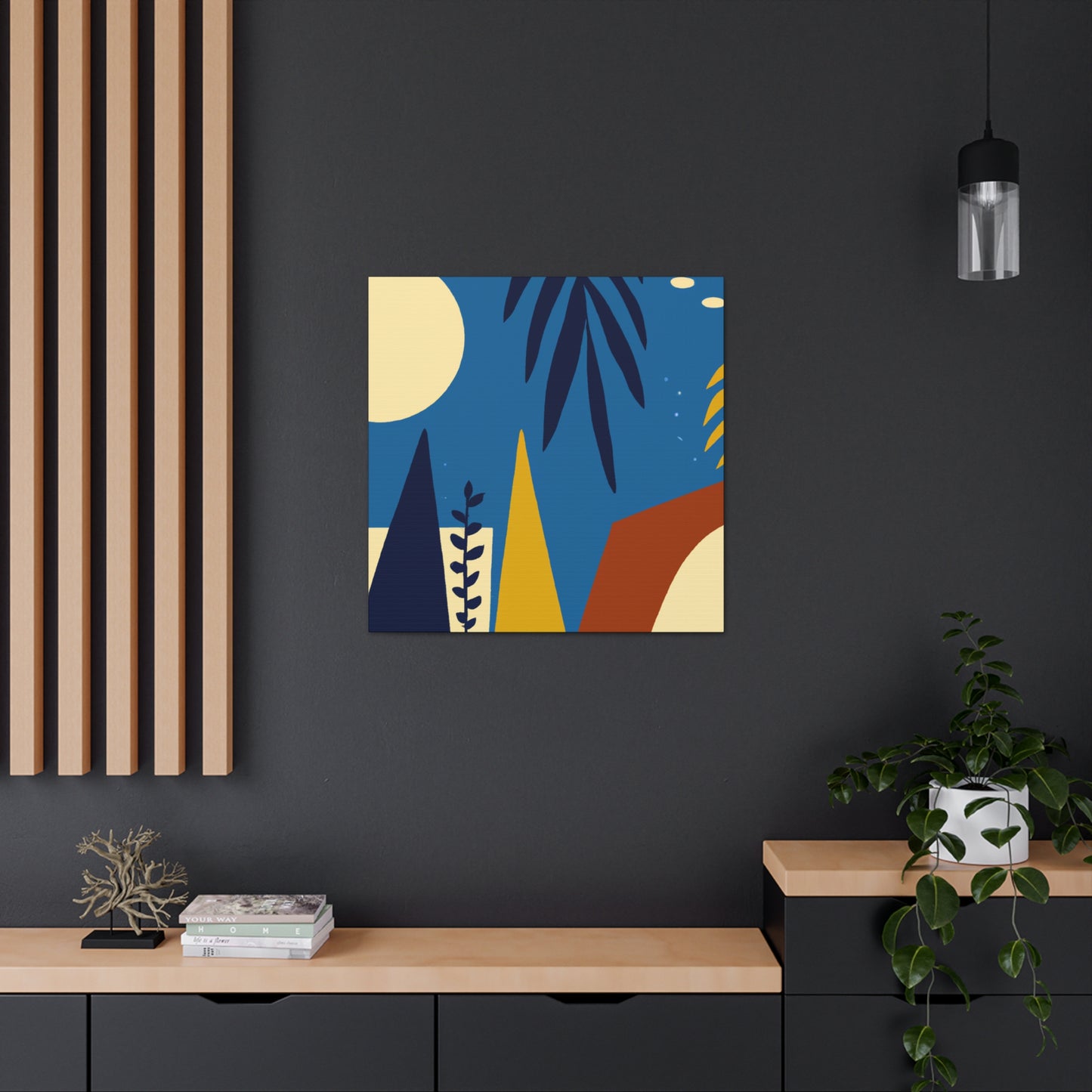 Blue Sky - Midcentury Canvas