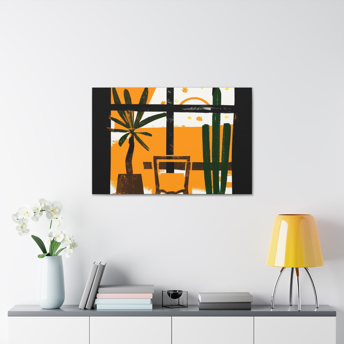 Striped Glaze- Midcentury - Canvas
