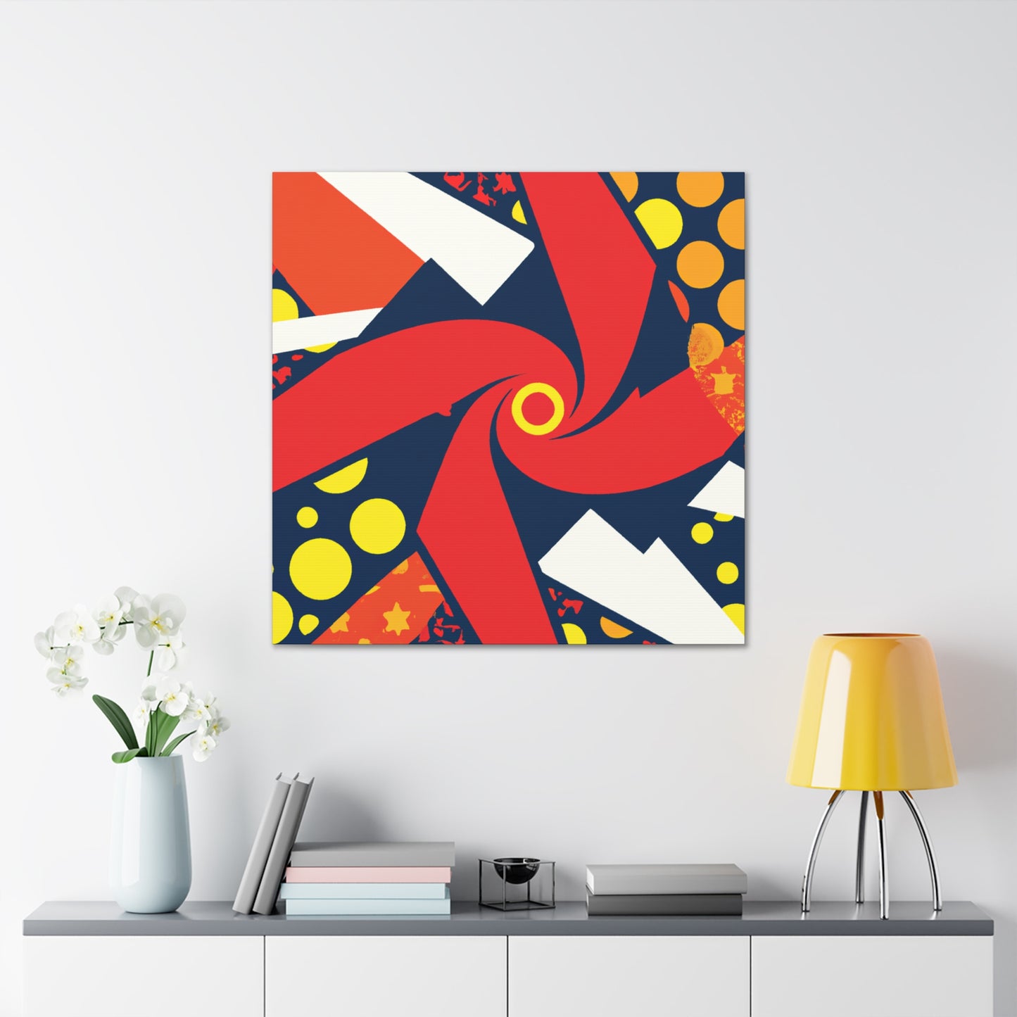 "Asteroid Bloom - Midcentury" - Canvas