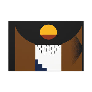 Reflecting Lane- Midcentury - Canvas