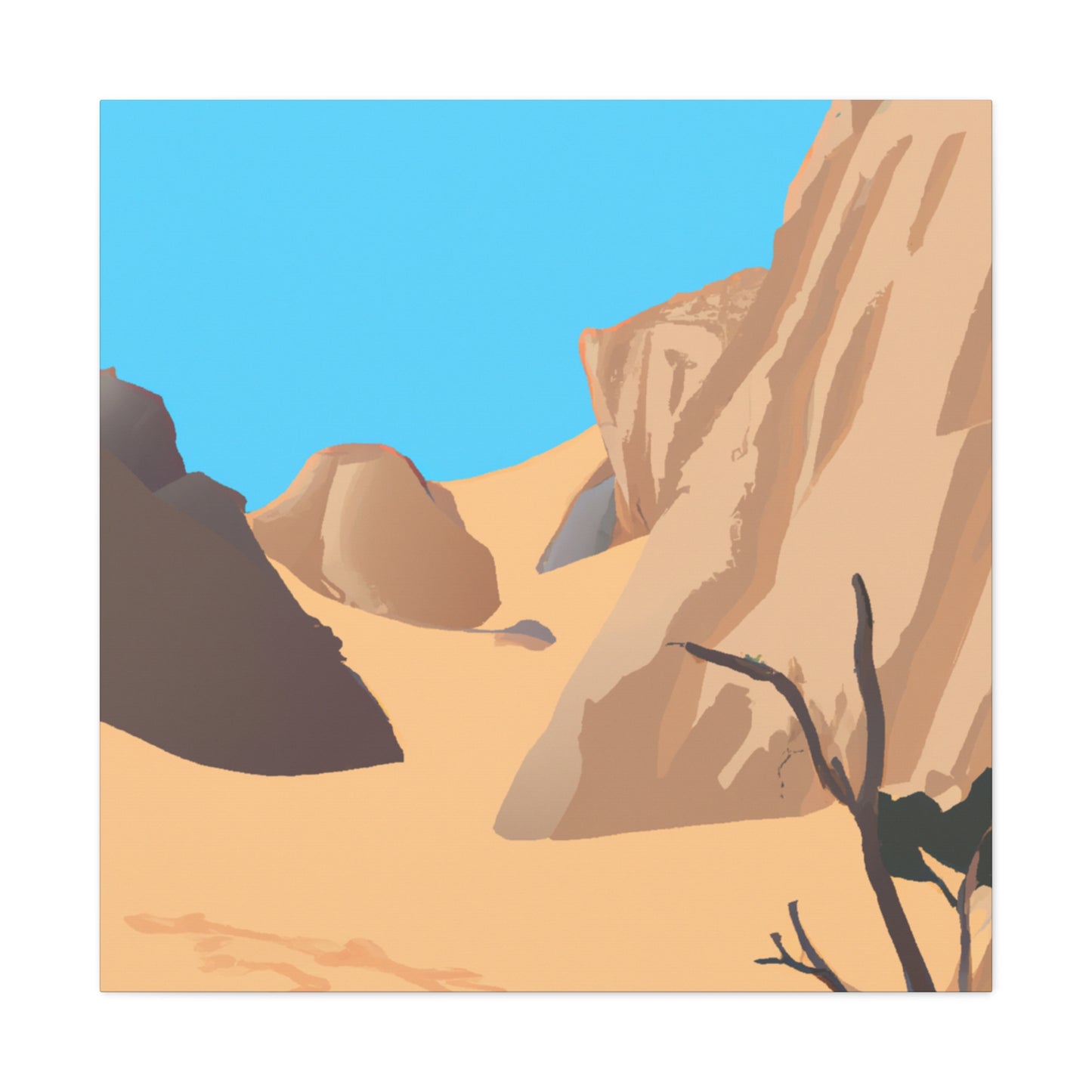 Sandy Oasis - Landscape - Canvas