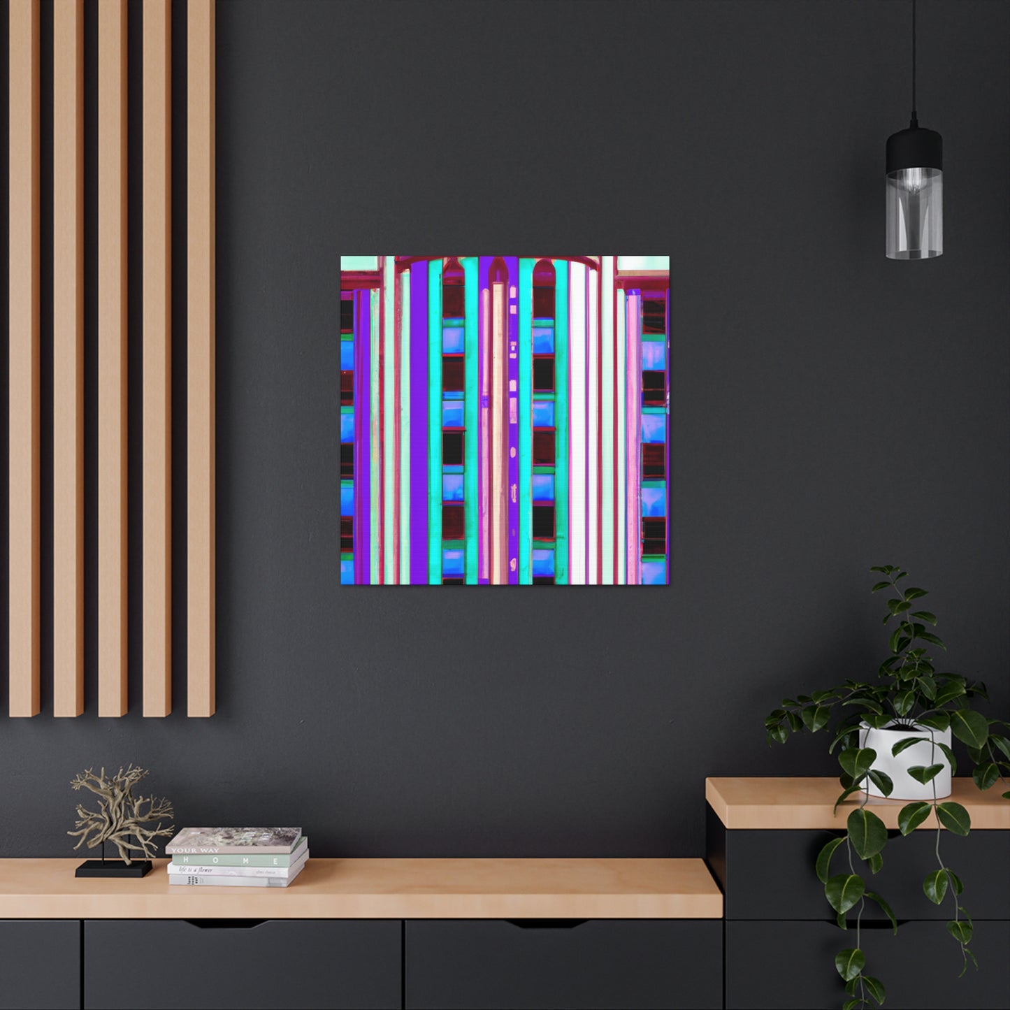 Luminous Metropolis - Architectural Canvas