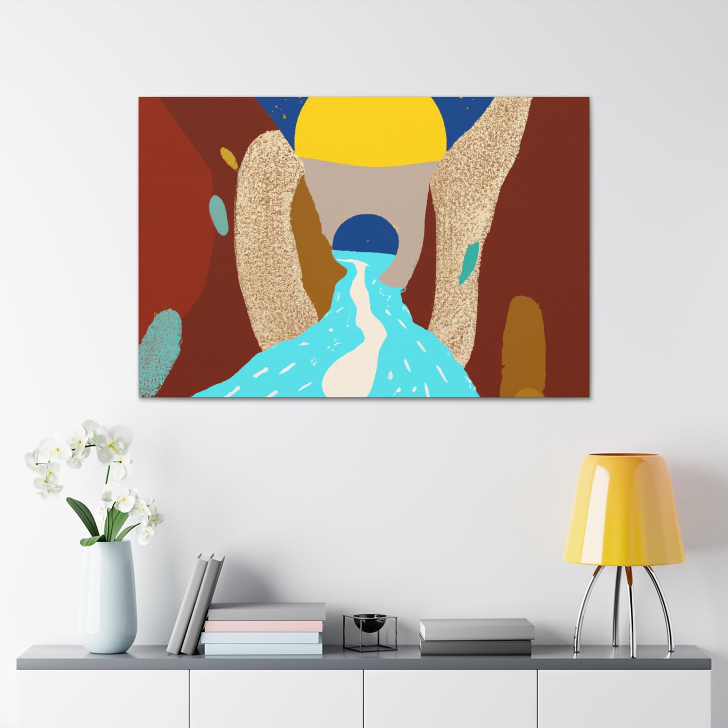 River Canyon - Midcentury Canvas