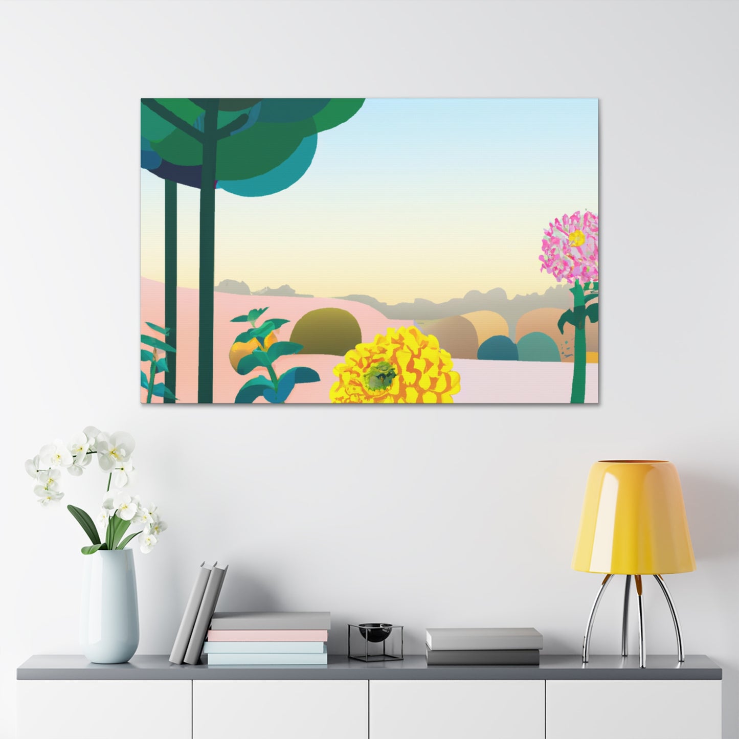 Enchanted Flora-Landscape. - Canvas