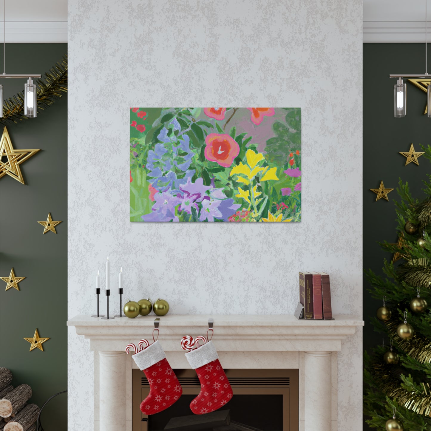 Trellis of Blooms. - Floral Canvas