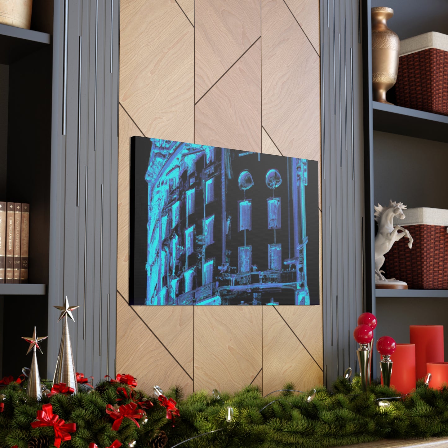 "The Gilded Futurism of the Art Deco Cityscape." - Canvas